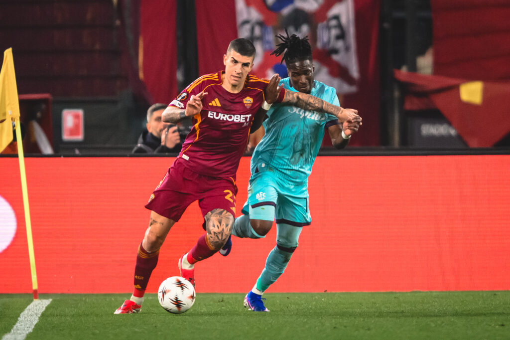 mancini AS Roma v Bologna FC 1909 - UEFA Europa League 2025/26 Round of 16 Second Leg