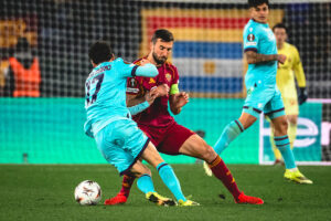 cristante AS Roma v Bologna FC 1909 - UEFA Europa League 2025/26 Round of 16 Second Leg