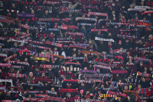 tifosi Bologna FC 1909 v SK Brann - UEFA Europa League 2025/26 Knockout Play-off Second Leg