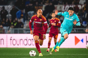 malen AS Roma v Bologna FC 1909 - UEFA Europa League 2025/26 Round of 16 Second Leg