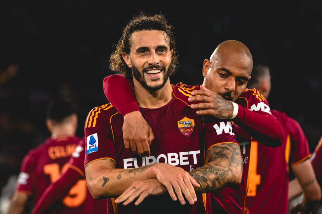 hermoso malen esultanza AS Roma v Atalanta BC - Serie A