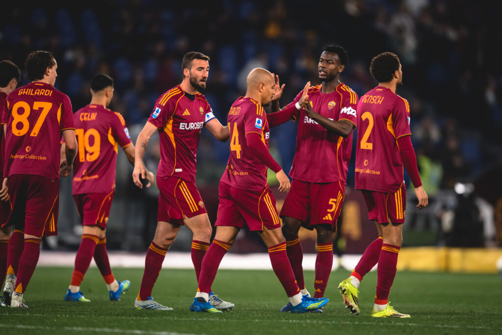 esultanza AS Roma v Pisa SC - Serie A
