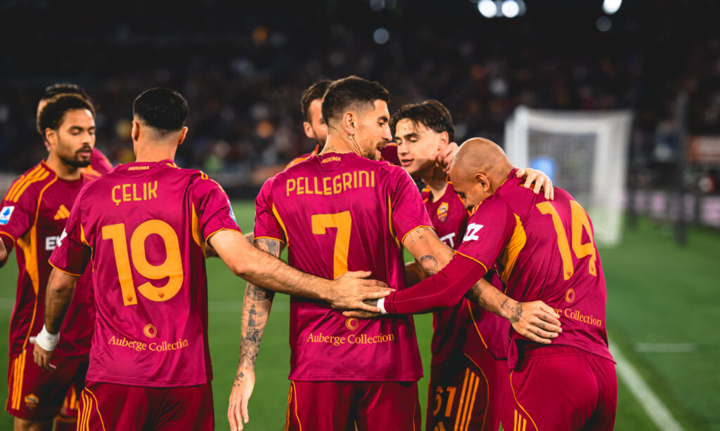 esultanza squadra AS Roma v Pisa SC - Serie A