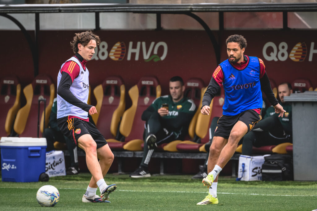 rensch AS Roma Training Session