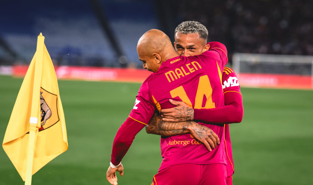Malen Wesley AS Roma v ACF Fiorentina - Serie A